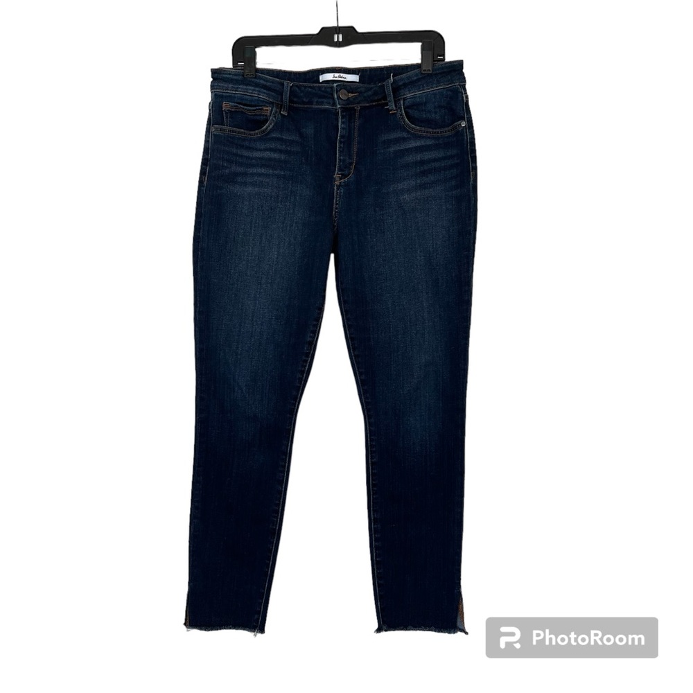 Sam Edelman Kitten Mid Rise Skinny Ankle jeans with slit 32